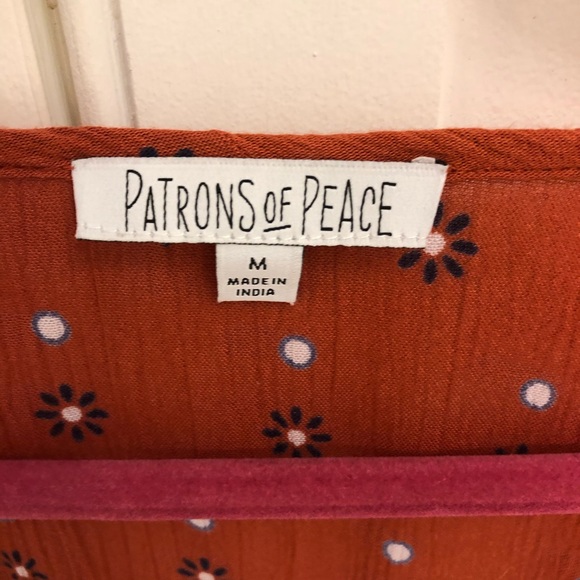 Anthropologie Patrons of Peace Crop Tie Top - Picture 4 of 4